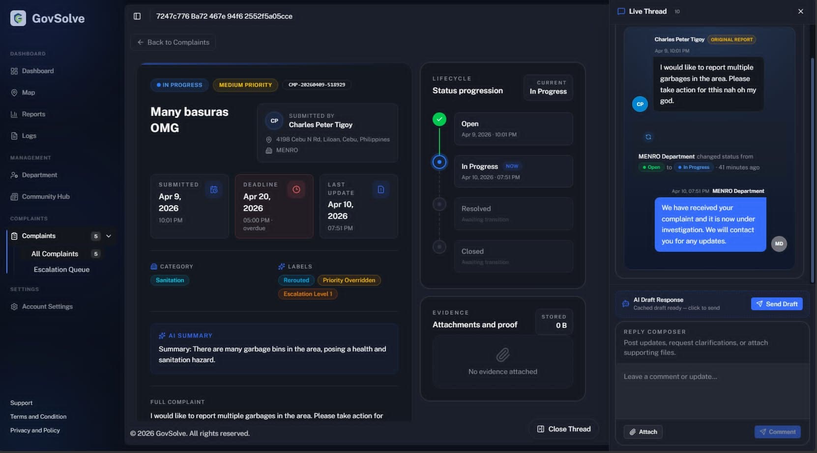 GovSolve Main Page